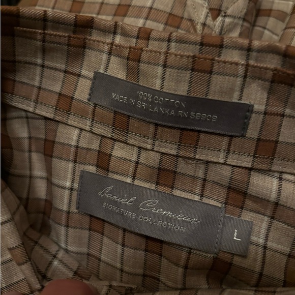 DANIEL CREMIEUX Plaid Shirt, New without tags, large size - Picture 3 of 16